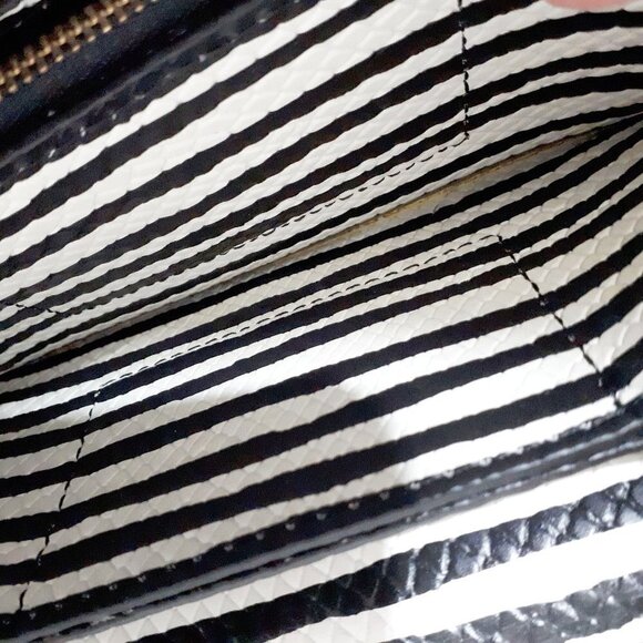 NWT Scotch & Soda black & white striped snakeskin-like leather wallet - Picture 10 of 10